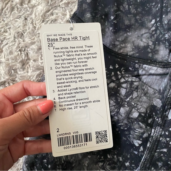 Base Pace 25” High Rise Tight - Picture 5 of 7